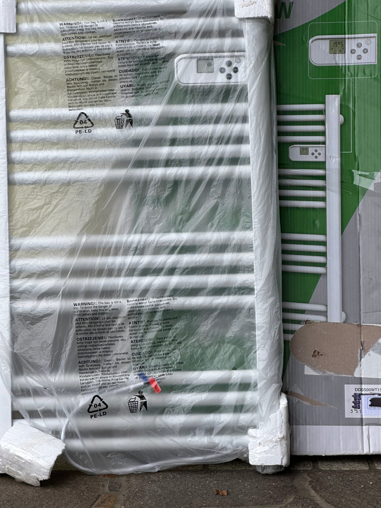 Alani weißer 500W elektrischer Handtuchwärmer