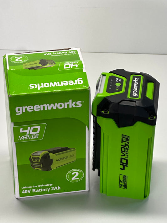 Greenworks 40V Akku - Greenworks 2Ah leistungsstarker Lithium-Ionen Akku für alle Greenworks 40V Garten- und Elektrowerkzeuge