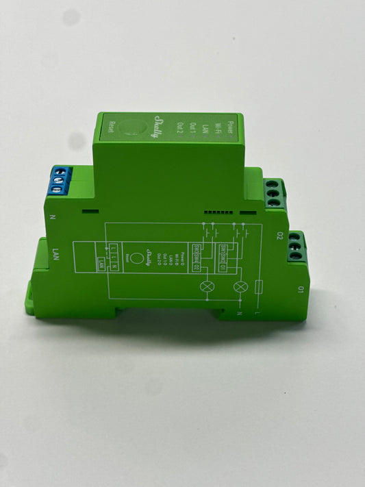 Shelly Pro Dimmer 2PM | Professioneller 2-Kanal-DIN-Hutschienen-Smart-Dimmer mit Leistungsüberwachung