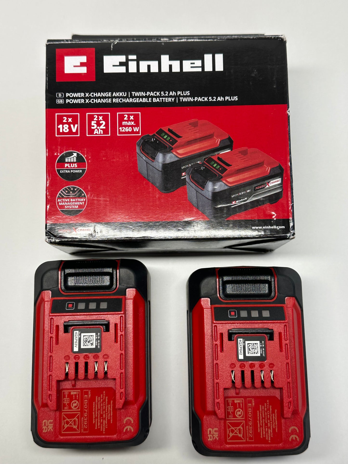 Einhell Power X-Change 18V Akku-Set PXC Plus Twinpack - geprüfte Retoure